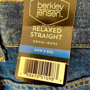 Berkley & Jensen Dark Wash Relaxed Jeans NEW